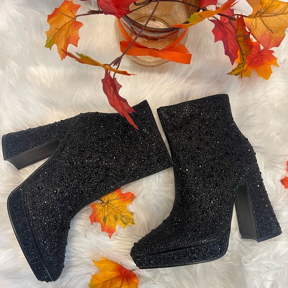 Rhinestone Ankle Boots - Picture 3 of 3